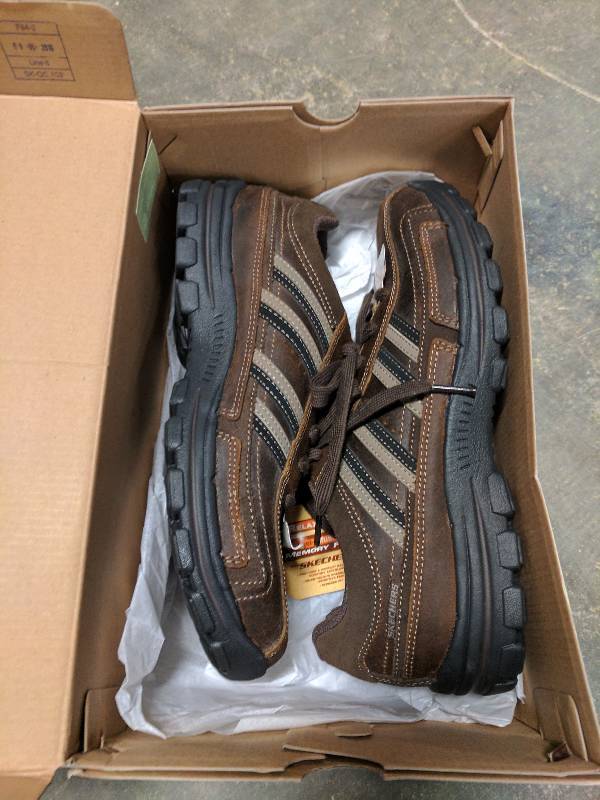 Skechers Men�s Braver Gonsor Side Strip Casual Shoe Brown - 8
