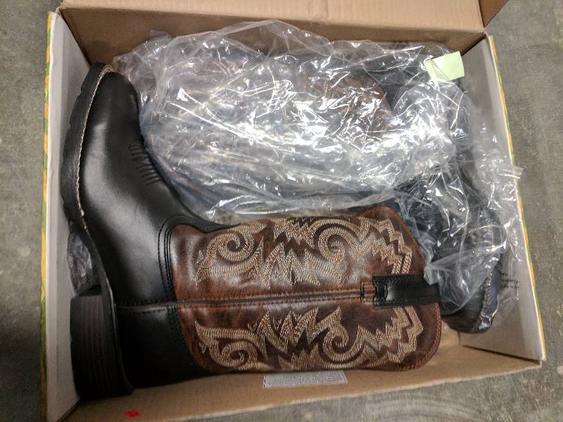 Durango Men�s Mustang Leather Western Boot BlackBrown - 9