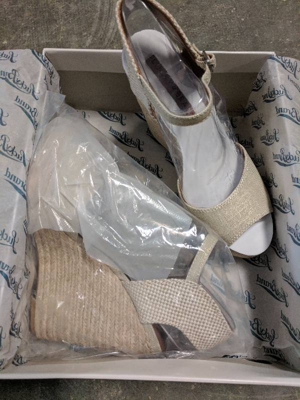 Lucky Brand Women�s Espadrille Wedge Sandal Natural - 8