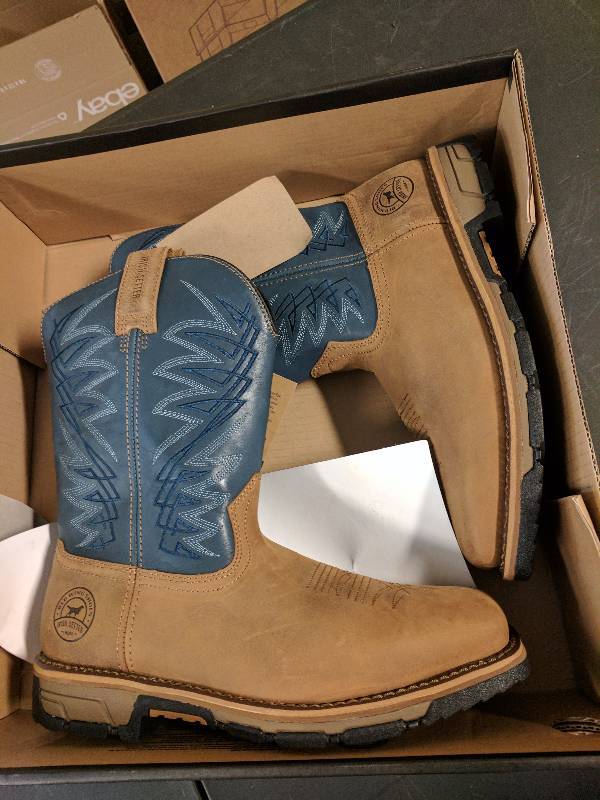 Irish Setter by Red Wing Shoes Men�s Marshall Work Boot Wide, 2-Tone Blue - 11