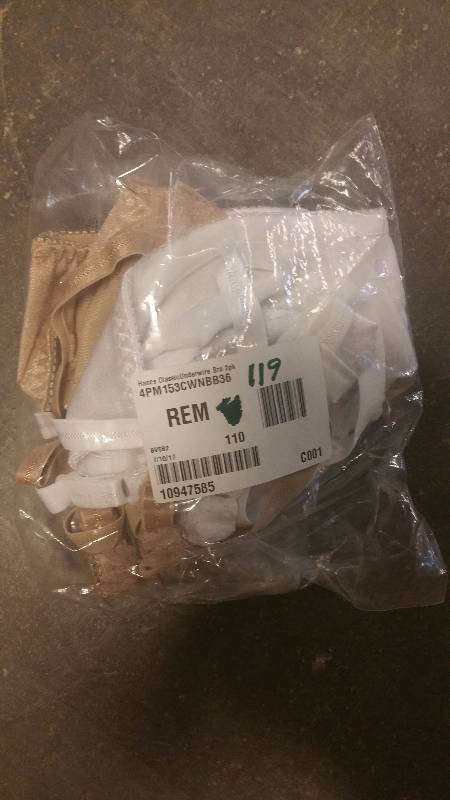 Hanes Classic Underwire Bra 2pk WhiteNude - 36 B