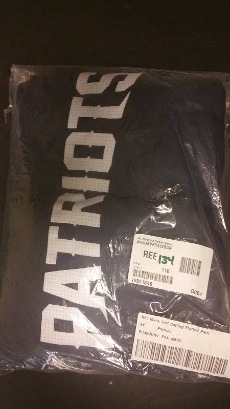 Majestic Men�s BigTall NFL Just Getting Started Pant Patriots - 3X