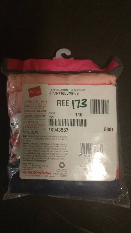 Hanes Ladies Cotton Hi-Cuts 3pk Assorted Colors - 9