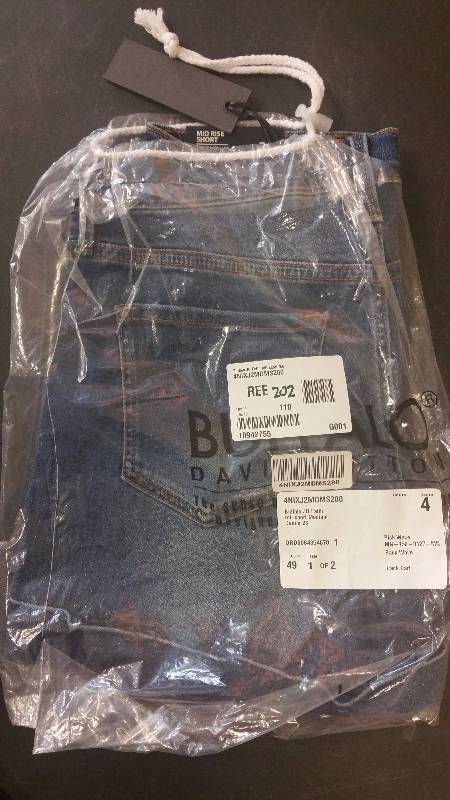 Buffalo David Bitton Juniors Faith Roll-Up Short Royal (Medium Denim) - 28
