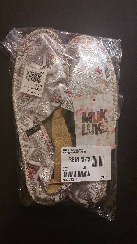 Muk Luks Womens Josie Slip-On Shoe White - 9