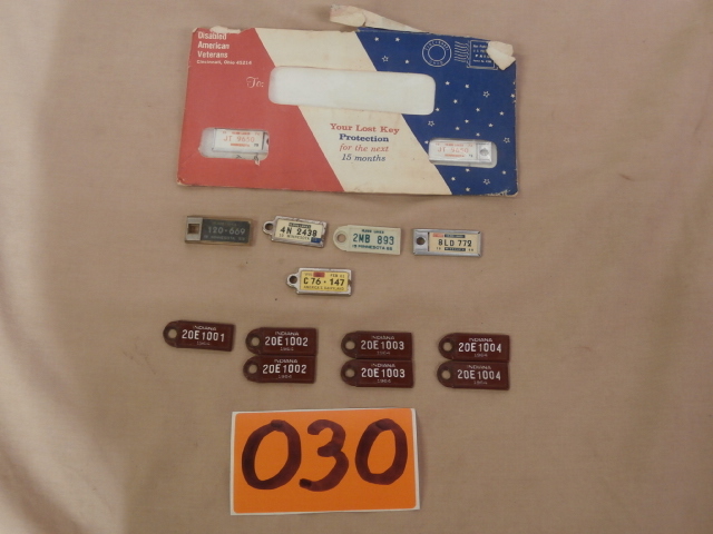 lot 30 image: Group of Disabled American Veterans Mini License Plates