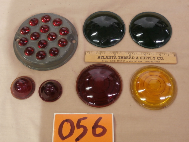 lot 56 image: Vintage Auto or Marine Glass Lenses for Lighting