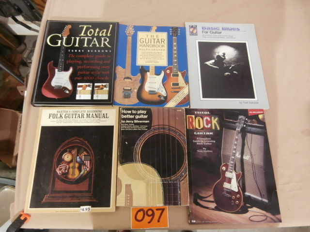 lot 97 image: Six Guitar Instruction & Information Books