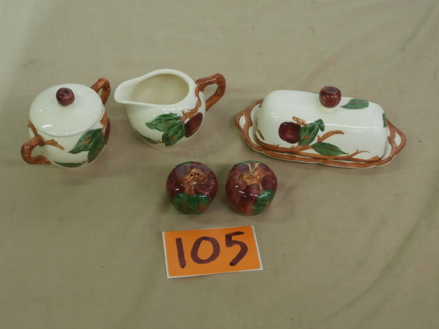 lot 105 image: Group of FRANCISCAN Apple Dinnerware Serving Pieces
