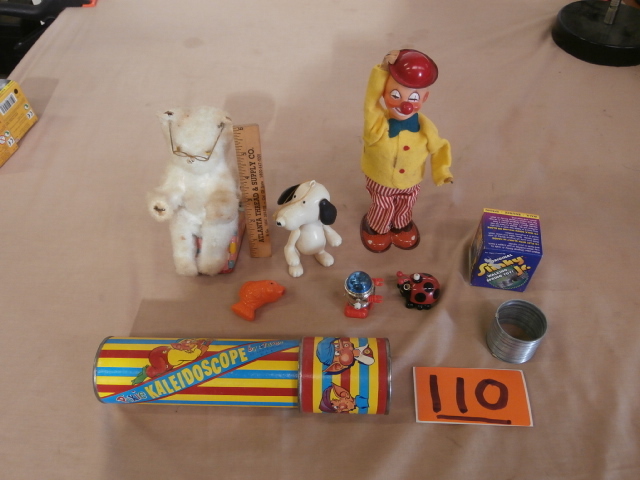 lot 110 image: Lot of Toys, Wind-Up, Vintage Kaleidoscope More