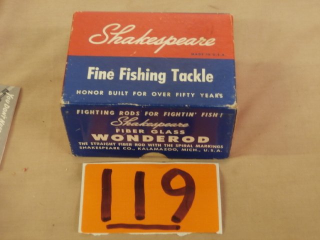 lot 119 image: Vintage Shakespeare WONDEREEL Casting Fishing Reel in Box