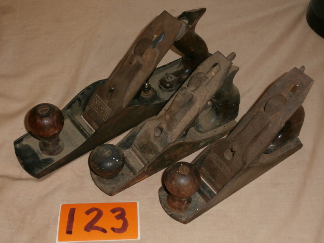 lot 123 image: Lot of Three Metal Wood Planes