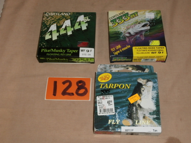 lot 128 image: Three New Fly Fishing Fly Lines