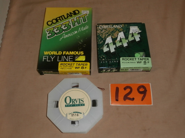 lot 129 image: Three New Fly Fishing Fly Lines