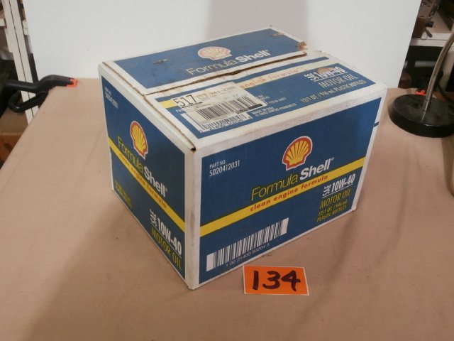 lot 134 image: Full Case of SHELL 10W-40 Motor Oil, 12 Quarts