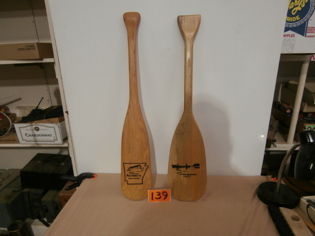 lot 139 image: Pair of Vintage Canoe Paddles