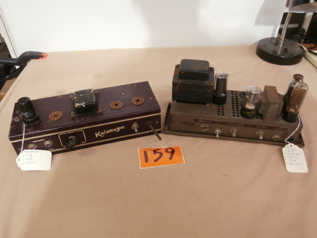 lot 159 image: Pair of Vintage Tube Audio Amplifiers