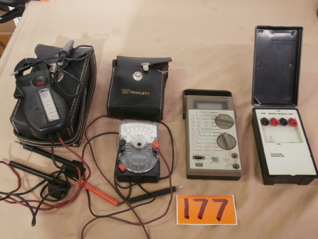 lot 177 image: Four Pieces of Vintage Electronic Test Gear