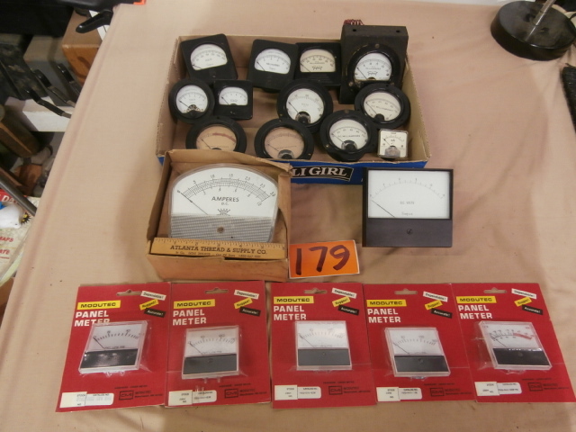 lot 179 image: Large Group of Vintage Electronic Meters