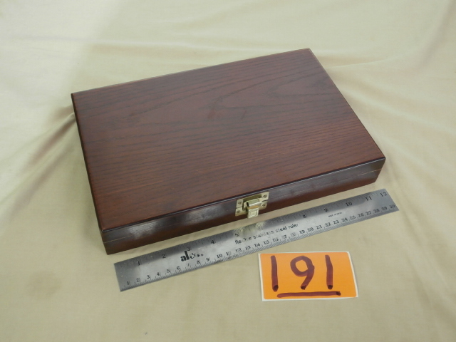 lot 191 image: Universal Gun Cleaning Kit, New in Wood Case