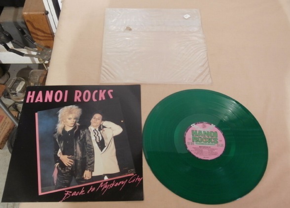 lot 78 image: HANOI ROCKS Green Vinyl LP Record