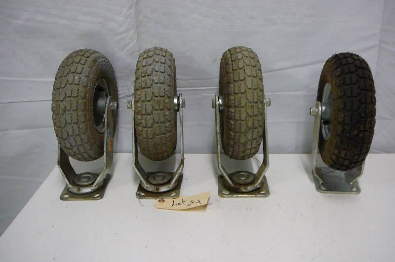 lot 7 image: Pneumatic Casters