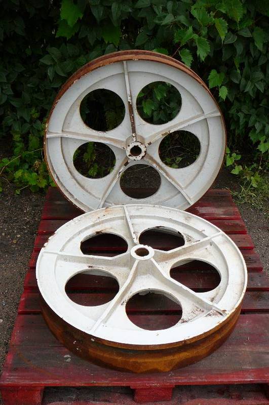 lot 19 image: Saw Mill Band Saw Pully-Wheels