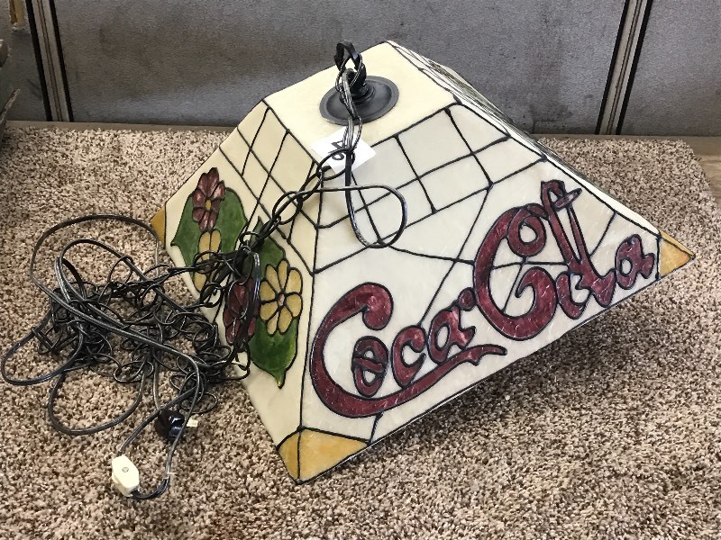 lot 46 image: Coca-Cola Ceiling Light