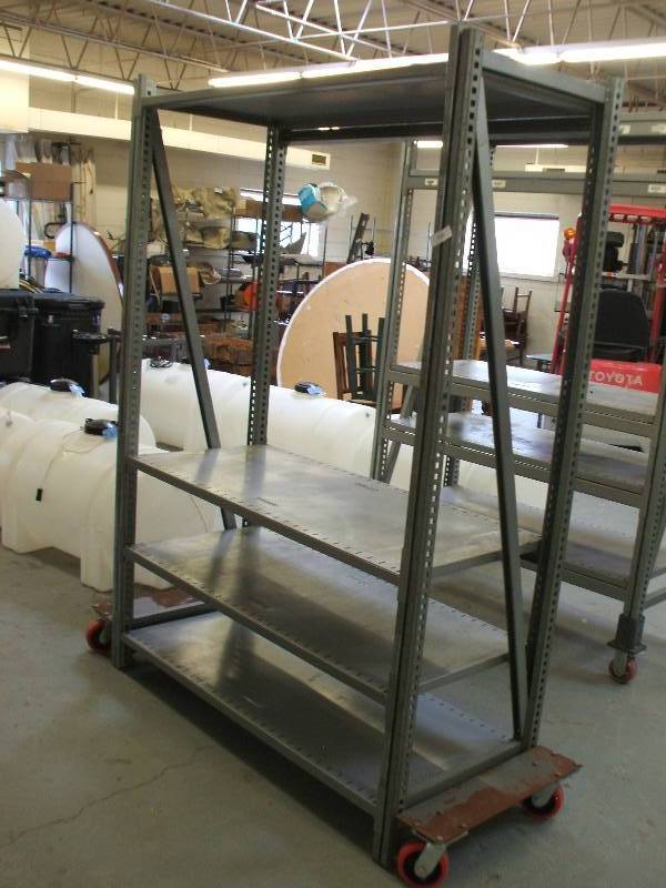 lot 625 image: ROLLING INDUSTRIAL RACK