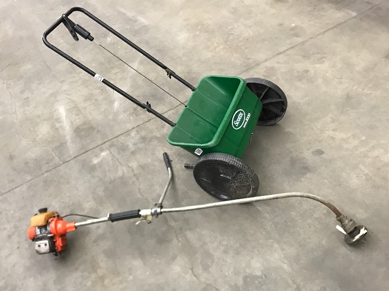 Fertilizer Spreader & Brush Trimmer