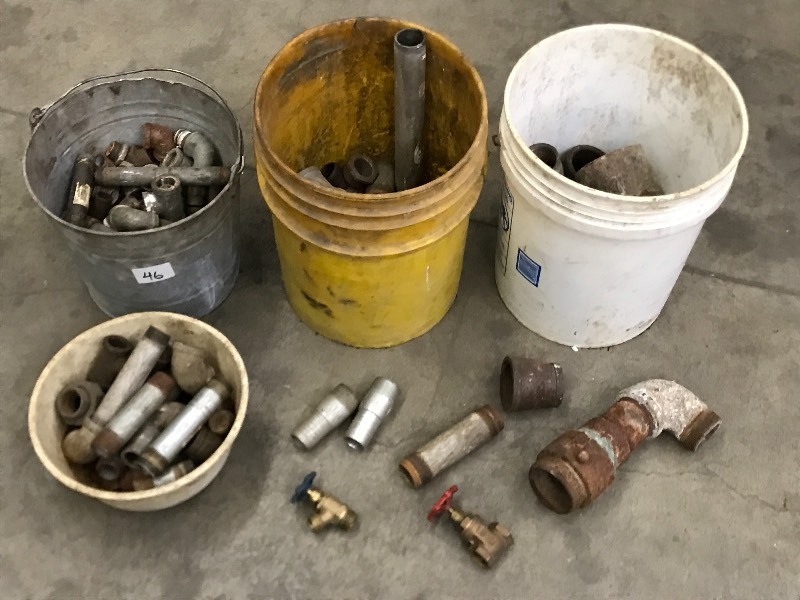 (3) Buckets Of Pipe Fittings