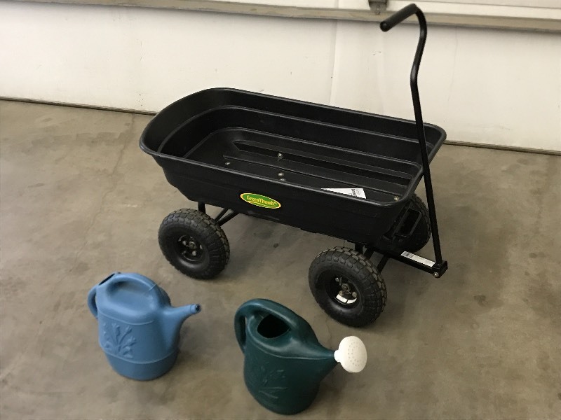 Garden Cart & Watering Cans