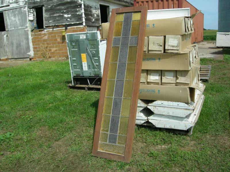 lot 22 image: Stained Glass Church Window