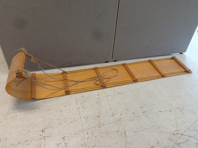 lot 147 image: Wood Toboggan