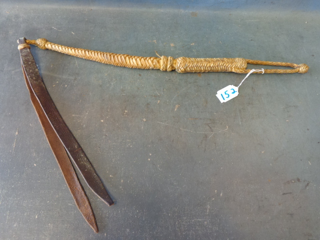 lot 152 image: Leather Whip