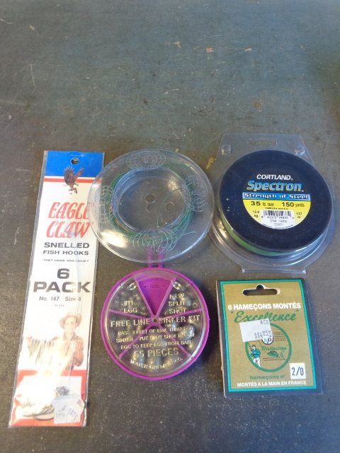 lot 189 image: Fishing Line, Hooks and Sinkers