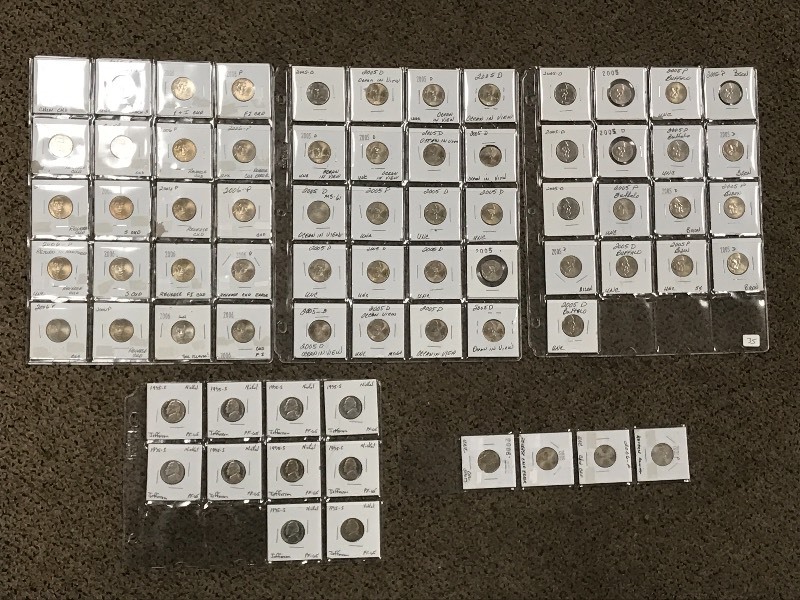 Large Lot Of UNC Nickels