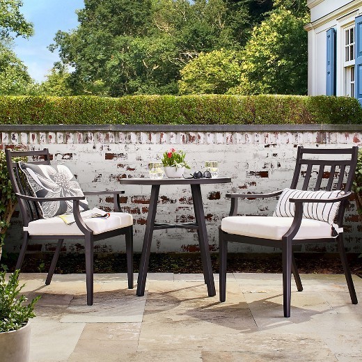 New Fairmont 3-Piece Steel Patio Bistro Set - Threshold