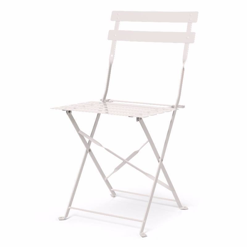 New 3pc Half-Round Metal Folding Balcony Bistro Set- White - Threshold
