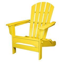 New POLYWOOD� St Croix Patio Adirondack Chair - Yellow