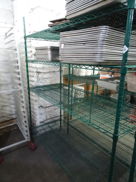 Wire rack. Green coated. 60 x 24 x ...