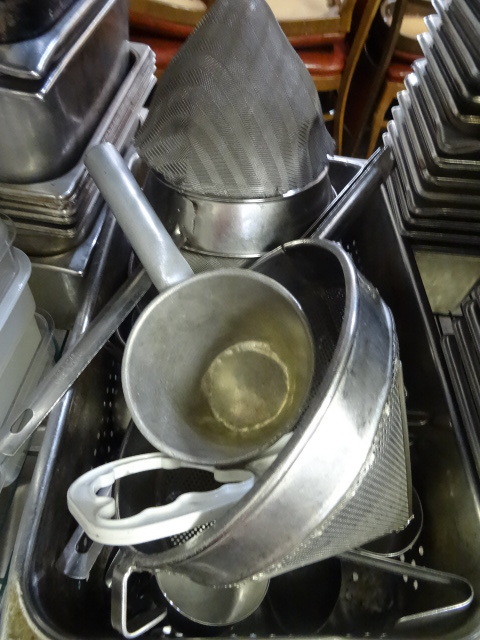 Strainers. Kitchen utensils and mor...