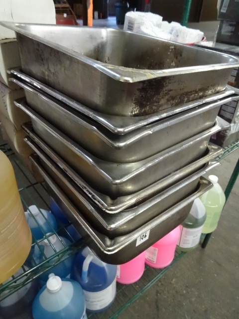 7 prep pans. 12 size...