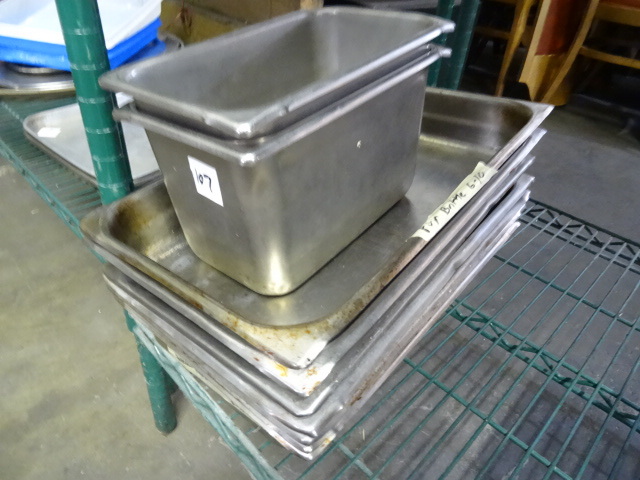7 prep pans. 12 size. 2 prep pans....