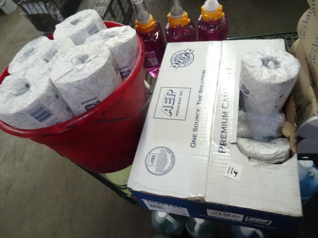 Toilet paper and napkins...