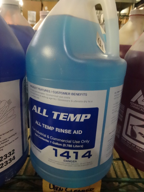All temp all temp rinse aid. 3 gals...