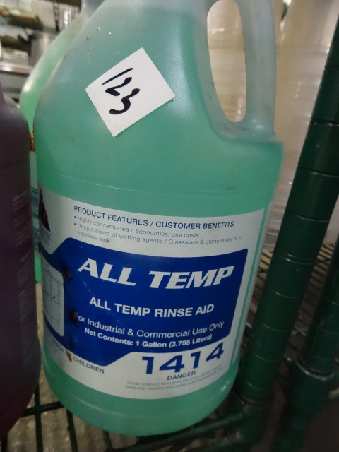 All temp rinse aid. 2 gals...