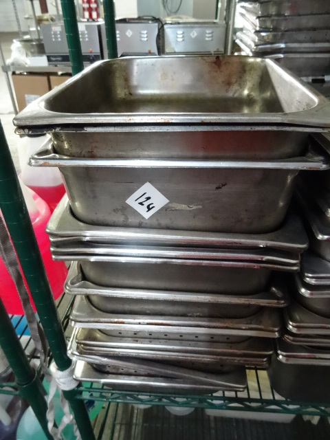 Half size prep pans. Qty 15...