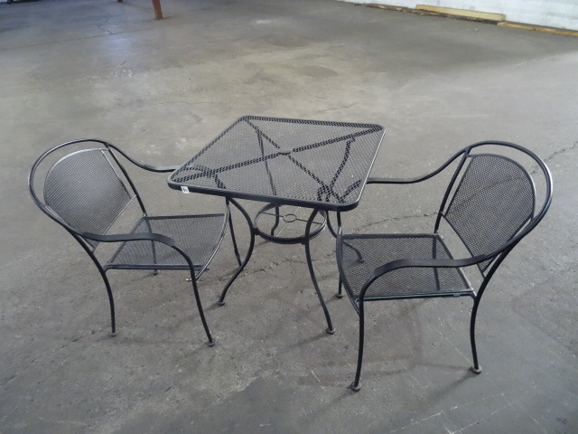 30 x 30 outdoor metal patio table w...