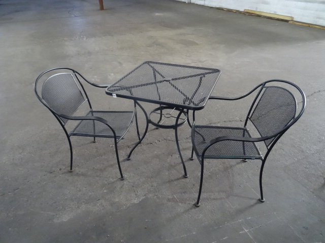 30 x 30 outdoor metal patio table w...